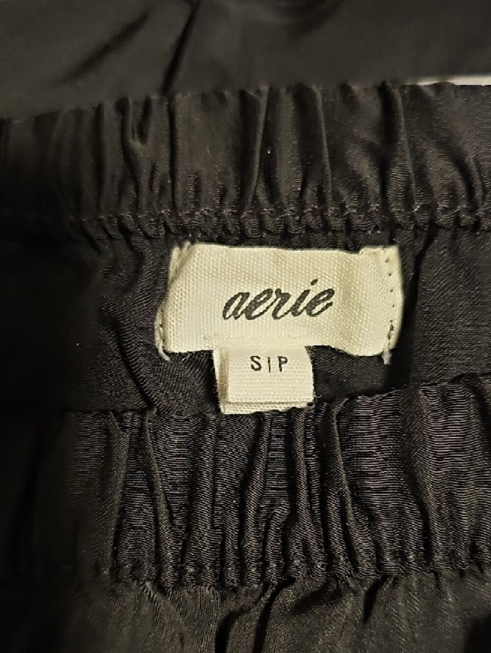 aerie Black Maxi Skirt with Lace Trim - Picture 2 of 3